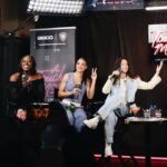 Megan Rapinoe Instagram - Kicked off ATM Live with the best in the business 🏀 #TheBig3