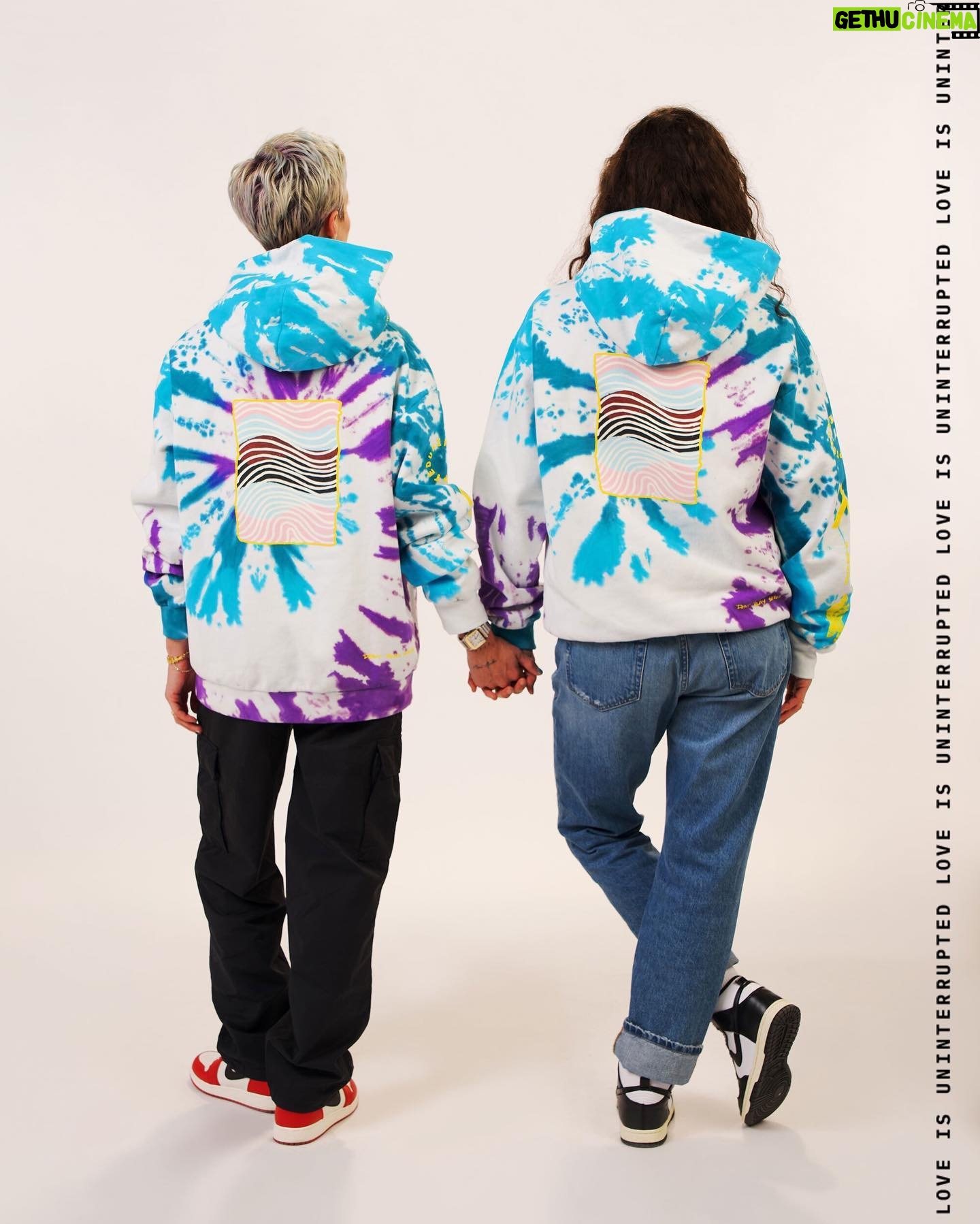 Megan Rapinoe Instagram - Utah is home to this weekend’s All-Star Game—but also the home to a bill that prevents young trans athletes from playing the games they love. We proudly stand with our trans family and support ALL athletes. 🏳️⚧️ The LOVE IS: Solidarity hoodie, made with @mrapinoe & @sbird10, drops this Friday at 9 am PT on our online shop & IG Store. #LoveIsUNINTERRUPTED #DontPlayScared