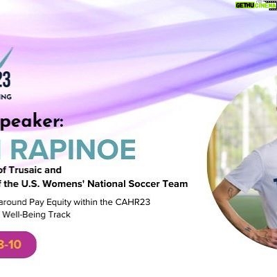 Megan Rapinoe Instagram - I’m excited to speak at @pihra’s @cahrconference on May 9th and discuss the challenges and rewards of achieving equal pay. As @trusaic's Chief Equality Officer, I'm passionate about promoting pay equity for all. Can't wait to see everyone there! #payequity #fairpay #trusaic #pihracahr23 #equalpayforequalwork #paytransparency 💪🏼🔥👩🏻💼