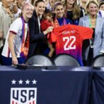 Megan Rapinoe Instagram - Just a few times @uswnt players have made spaces safer, more inclusive, more whole, entirely better, and brought out the best in people. That is the legacy of this team, past, present, and future ❤️