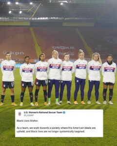 Megan Rapinoe Instagram - Just a few times @uswnt players have made spaces safer, more inclusive, more whole, entirely better, and brought out the best in people. That is the legacy of this team, past, present, and future ❤️