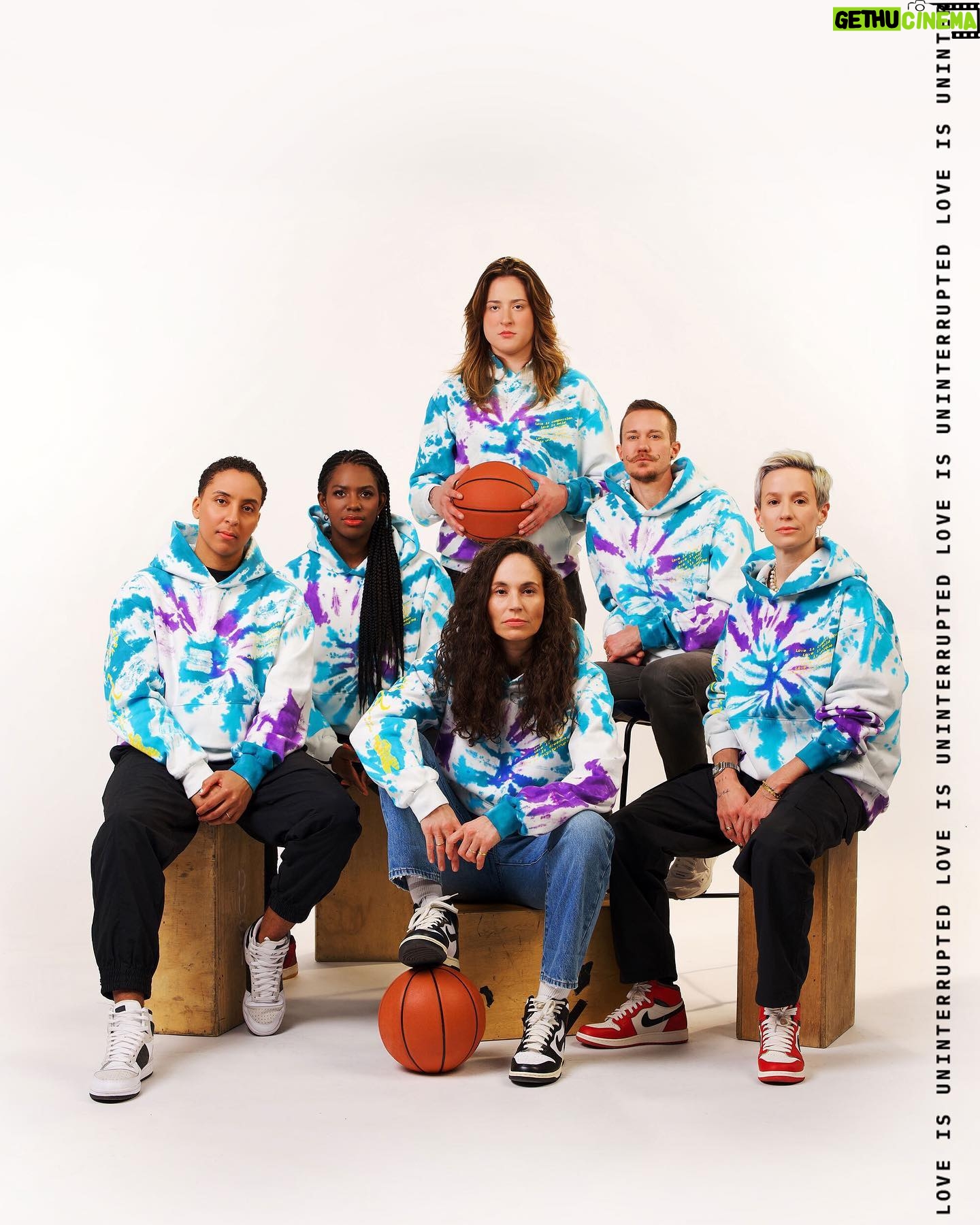 Megan Rapinoe Instagram - Utah is home to this weekend’s All-Star Game—but also the home to a bill that prevents young trans athletes from playing the games they love. We proudly stand with our trans family and support ALL athletes. 🏳️⚧️ The LOVE IS: Solidarity hoodie, made with @mrapinoe & @sbird10, drops this Friday at 9 am PT on our online shop & IG Store. #LoveIsUNINTERRUPTED #DontPlayScared