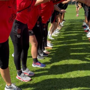 Megan Rapinoe Instagram - Pinoe’s final training 💙❤️
