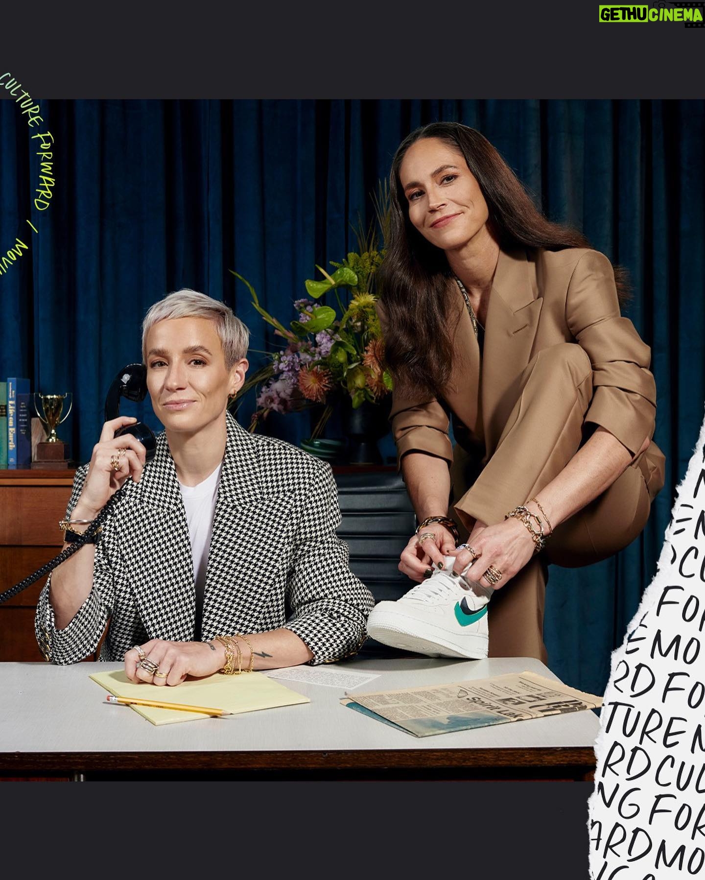 Megan Rapinoe - 87.4K Likes - This is the culmination of passion, late night conversations, and notes on the back of a napkin. This is what @sbird10 and I have always wanted to build - to keep building the world that we can't see. A space to tell stories that have been experienced but not yet told, and an opportunity to amplify voices who need to be heard. This is just the beginning. @atouchmore