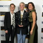 Megan Rapinoe Instagram - Congratulations to Paul G. Allen Humanitarian Award Winner, @mrapinoe! 👏🏆 📍 💫 89th Annual Seattle Sports Star of the Year Awards, @seattlesportscommission #seattle #seattlesports