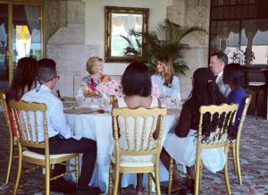 Melania Trump Instagram - I enjoyed the open and sincere discussion I had this past weekend, over lunch, with a group of teens from the foster care community. We covered a wide range of topics, including their personal experiences, struggles, and hopes for the future. I am confident that they will persevere and realize their dreams. #BeBest #FosteringTheFuture