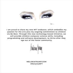 Melania Trump Instagram - #MelaniaNFT MelaniaTrump.com