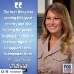 Melania Trump Instagram – #Repost @foxnation with @make_repost
・・・
After leaving the White House, former first lady @melaniatrump is still on a mission to help America’s children. Stream her must-see interview with @petehegseth now on Fox Nation! Link in bio.