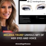 Melania Trump Instagram - #Repost @trendingnftnews with @make_repost ・・・ Melania Trump: Her first NFT offering, titled Melania’s Vision (2021), is a watercolor of the former First Lady’s eyes by French artist Marc-Antoine Coulon! Melania’ Vision also comes with an audio component, a recording of Trump that serves as a “message of hope” in which she says, “My vision is: look forward with inspiration, strength, and courage.” Melania’s Vision costs one Solana, a form of cryptocurrency like Ethereum, but can also be bought with a credit card for $150. The sale is live through December 31. #nfts #nft #digitalart #art #cryptoart #artist #raredigitalart #ethereum #cryptoartist #blockchain #contemporaryart #nftcollector #modernart #artcollector #arte  #ethereum #crypto #bitcoin #artgallery #design #digitalillustration #crypto #digitaldrawing #artgallery #digitalcollectibles #artwork #bitcoinnews #digitalillustration #melaniatrump @melaniatrump