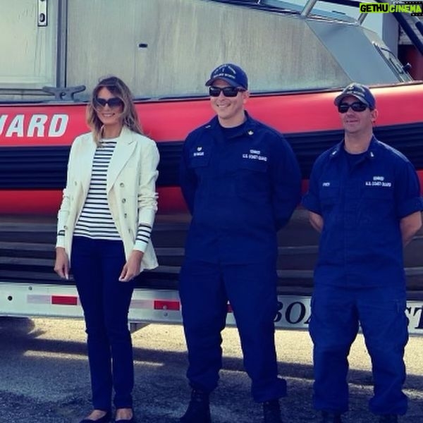 Melania Trump Instagram - Wonderful Christmas visit with members of the U.S. Coast Guard. Thank you for everything you do to protect our country! Remember to say a special prayer for our great service members who are away from loved ones during the holidays.