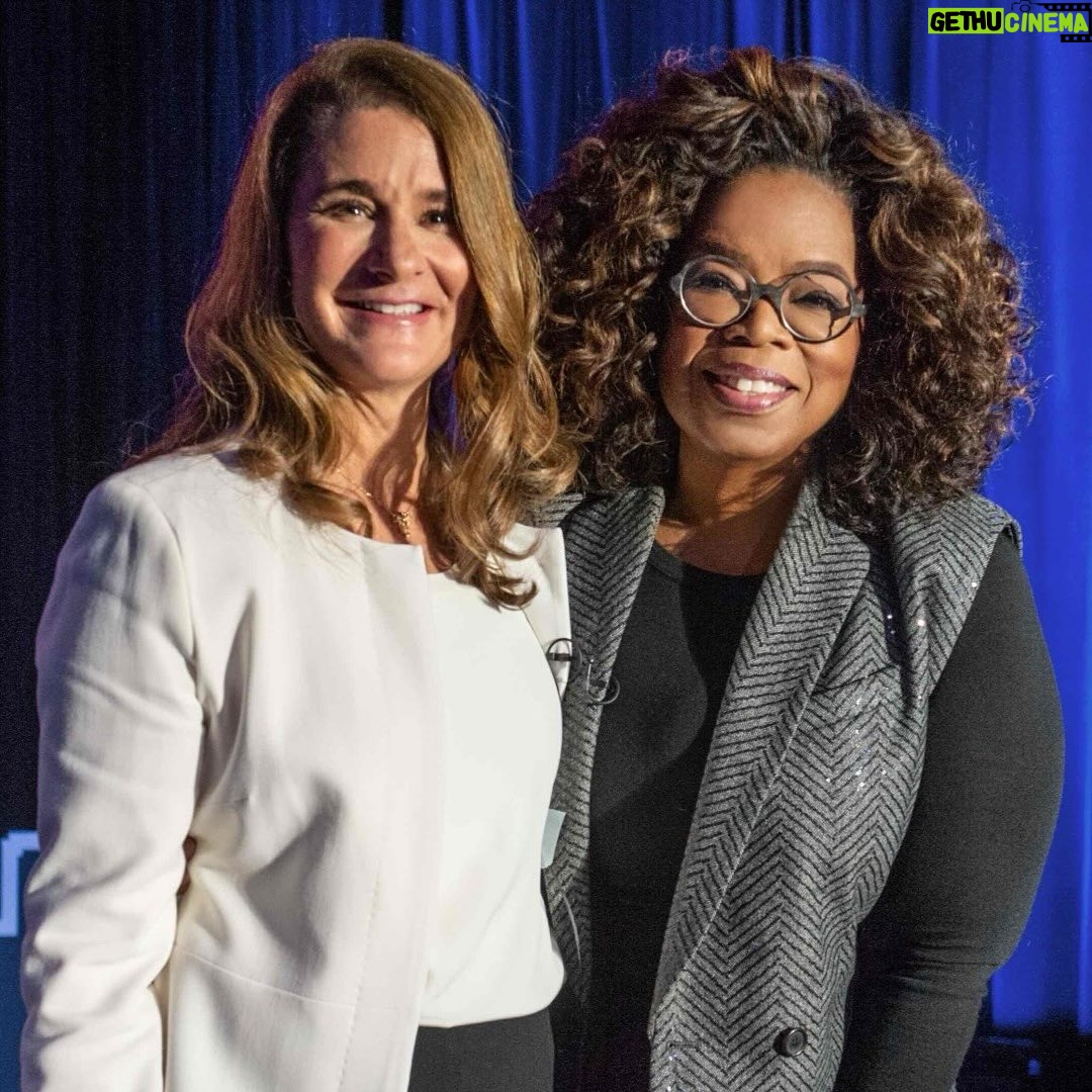 Melinda Gates Instagram - One of the many things I admire about @oprah is the way she’s inspired generations of women and girls to know their worth, pursue their dreams, and share their unique gifts with the world. Because of her, there are so many people who believe in themselves a little more fiercely—and we’re all better for it. Happy 70th birthday, Oprah! I’m grateful to call you a friend ❤️