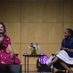 Melinda Gates Instagram - One of the many highlights from my trip to South Africa was speaking with @therealnozi at the Desmond Tutu International Peace Lecture, organized by the Desmond & Leah Tutu Legacy Foundation.   We talked about the importance of valuing women’s and girls’ contributions to society and ensuring they have the freedom to step into their power—principles that Nomalizo Leah Tutu and the late Archbishop Desmond Tutu have long championed in their own work.  Thank you, @thetutulegacy, for inviting me—and for the remarkable work you’re doing to unite people in their efforts to solve society’s most entrenched problems.