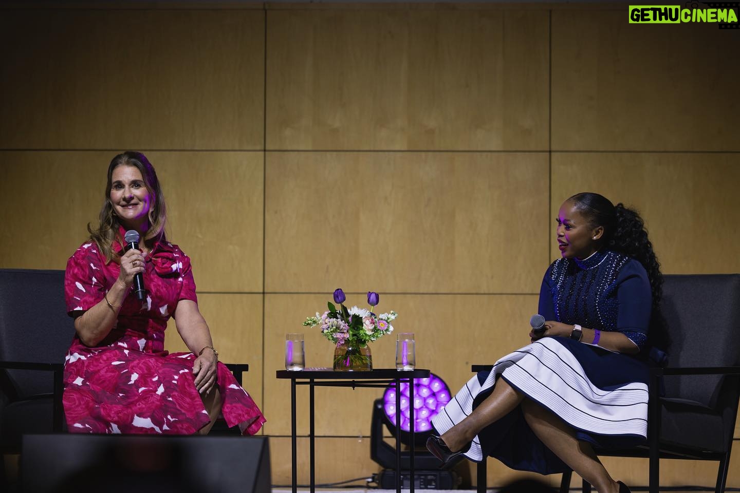 Melinda Gates Instagram - One of the many highlights from my trip to South Africa was speaking with @therealnozi at the Desmond Tutu International Peace Lecture, organized by the Desmond & Leah Tutu Legacy Foundation.
We talked about the importance of valuing women’s and girls’ contributions to society and ensuring they have the freedom to step into their power—principles that Nomalizo Leah Tutu and the late Archbishop Desmond Tutu have long championed in their own work. Thank you, @thetutulegacy, for inviting me—and for the remarkable work you’re doing to unite people in their efforts to solve society’s most entrenched problems.