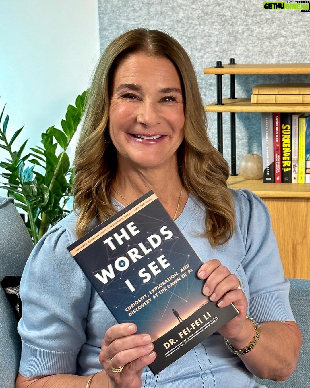 Melinda Gates Instagram - The second title from Moment of Lift Books—The Worlds I See by Dr. Fei-Fei Li—is out today! The optimistic lens Dr. Li brings to the AI conversation is one the world so badly needs. I can’t wait for you to read her story. Learn more at the link in my bio. #MomentofLift