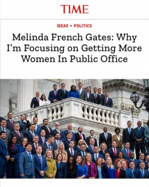 Melinda Gates Instagram - Having women at all levels of government will make government work better — and there’s a realistic path to getting there. 

In my latest op-ed, I reflect on what it’ll take to make our government truly representative of the people it serves.

Read the op-ed at the link in my bio.