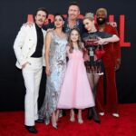Melissa Barrera Instagram - Prepare for some @abigailthemovie spam cause yesterday was our premiere and it was WILD and I will not stop posting about it till all of y’all have seen it 😜❤️🩸 I love all of these humans and thank you to everyone that came out to see the movie with us WOW 😍 First showings tonight and then this weekend and I hope you can come out and have a blast and support. It’s a bloody good time 🧛‍♀️