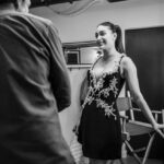 Melissa Barrera Instagram – Thank you @latenightseth for having me ❤️ @screammovies 
📸 @lloydbishop catching me praying I do not trip and fall flat on my face when I come out #success