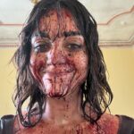 Melissa Barrera Instagram - The evolution of Joey 🩸🧛‍♀️ @abigailthemovie in theaters Now! Opening weekend matters! Hope you can go support and have a bloody good time while you’re at it 😘 Gracias!