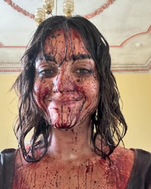 Melissa Barrera Instagram - The evolution of Joey 🩸🧛‍♀️
@abigailthemovie in theaters Now!
Opening weekend matters! Hope you can go support and have a bloody good time while you’re at it 😘 Gracias!