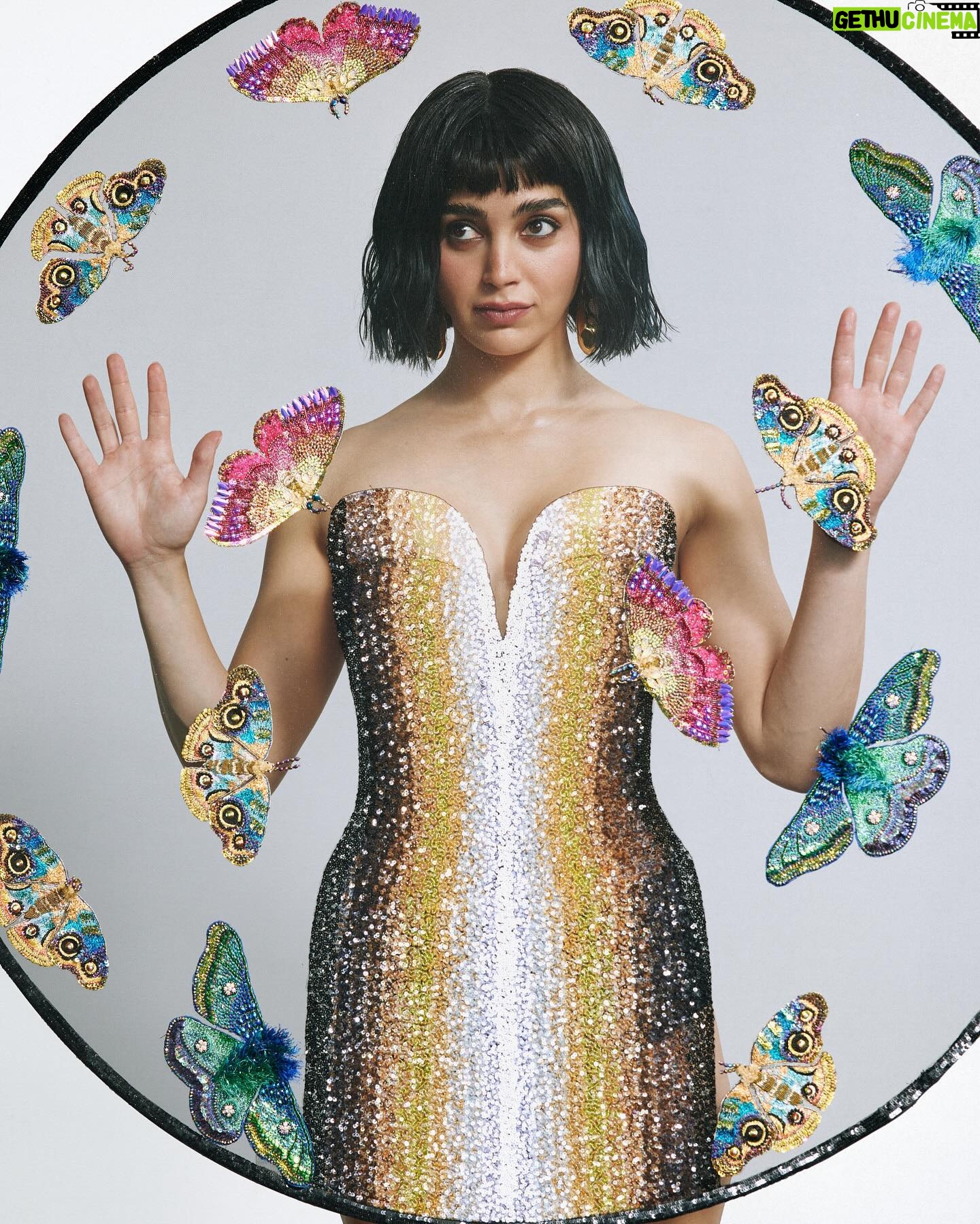 Melissa Barrera Instagram - Watching the eclipse, watching you @numero_netherlands Abigail in theaters April 19th! @abigailthemovie