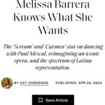 Melissa Barrera Instagram – Chatting it up with @elleusa about CARMEN and more 💙 link in stories
Thank you @catrcardenas 🙏🏻