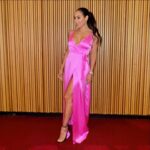 Melissa Gorga Instagram - Pink is my thanggggg 💕 Out tonight for "The Idea of You" movie premiere 🍿 @annehathaway @amazonmgmstudios @primevideo #theideaofyou