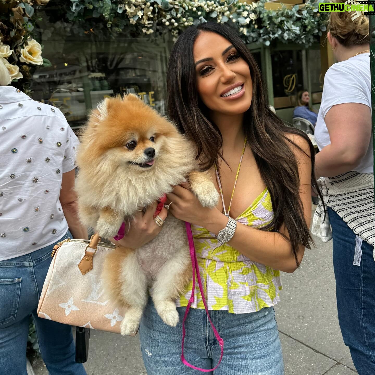 Melissa Gorga Instagram - OK! so my birthday is next week, but I had the best lunch today with my people! Missing a few- ππ nothing better to me then good friends mixed with a little family π And a random gorgeous dog #grateful