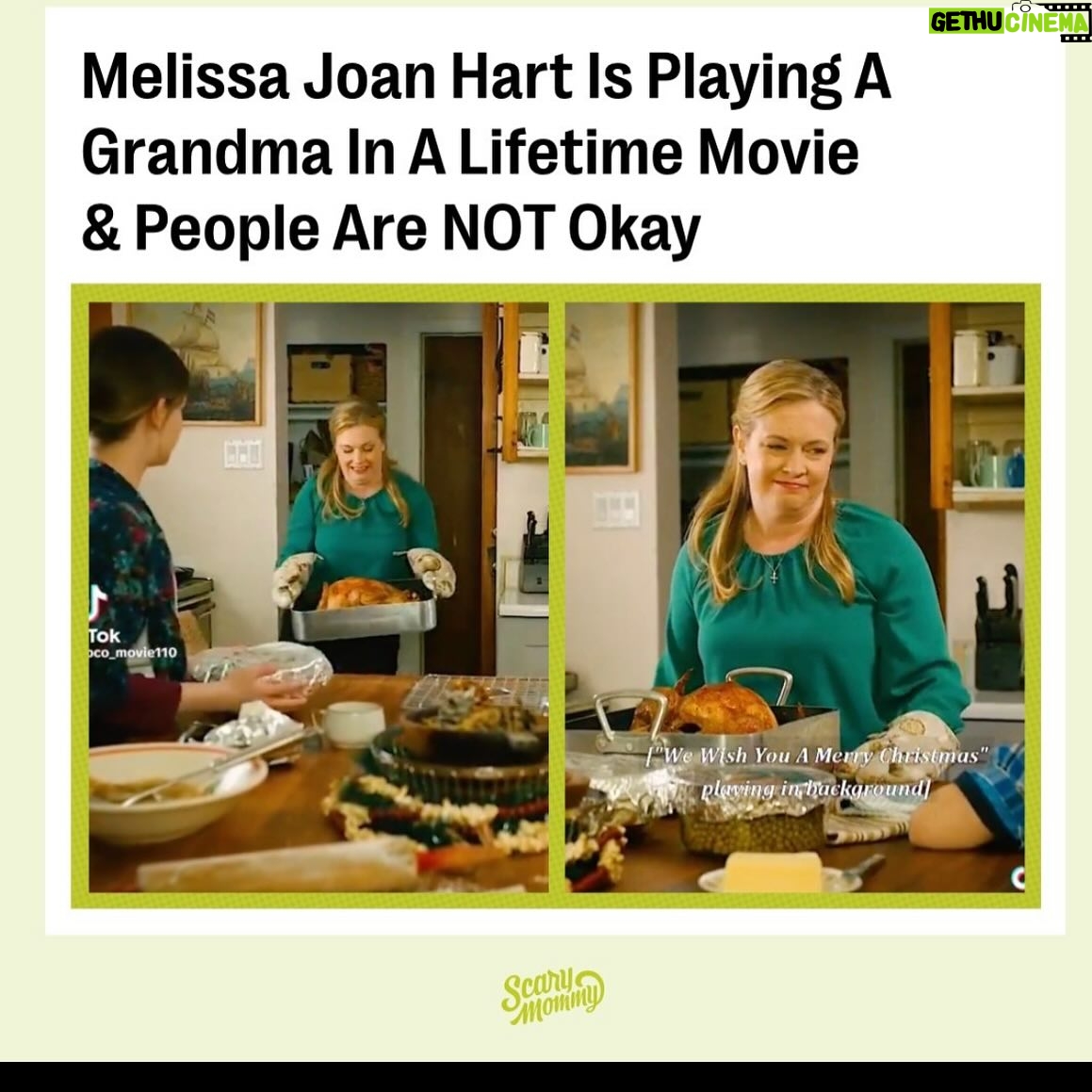 Melissa Joan Hart - 94.2K Likes - Let me explain....
While I'm proud of my performance in my most recent movie #WouldYouKillForMe, I couldn't be more flattered that people don't think of me as a grandmother (no matter how possible it is at the age of 47). It's also refreshing to go viral for my work and not something controversial.
I guess now Clarissa can Explain AARP or play the Middle-Aged Witch.