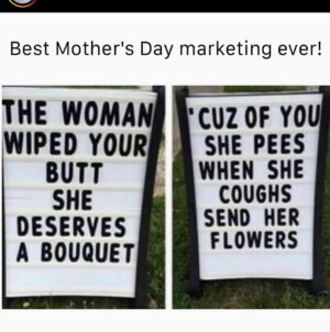 Melissa Joan Hart Instagram - Or sneezes or does jumping jacks or goes on the trampoline with you.... anything to add ladies? #HappyMothersDay and thanks to my friend @catherine_sutherland who sent me the last two funny posts!