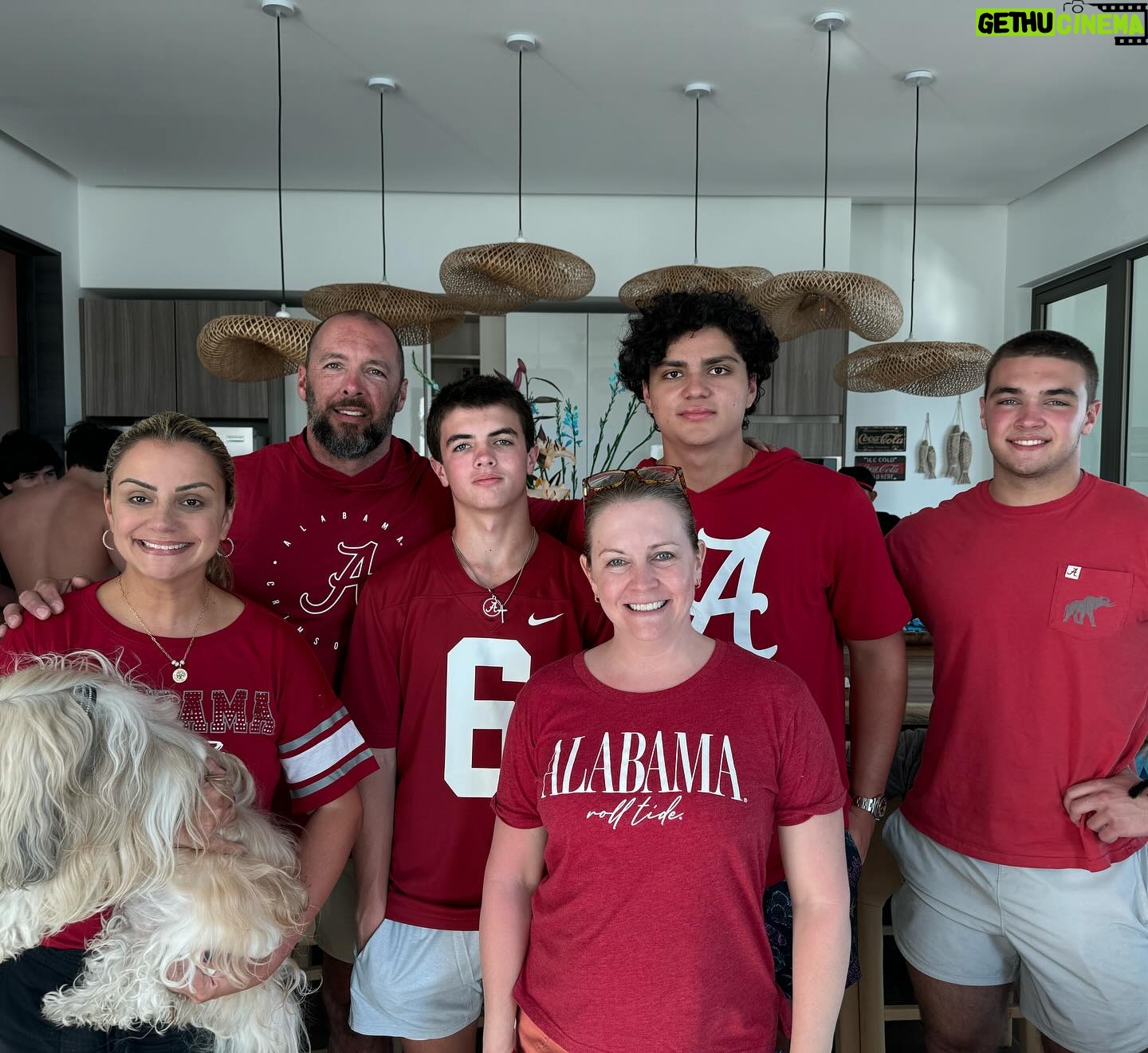 Melissa Joan Hart Instagram - Even from Guatemala we gather to watch our Tide Roll!!! 🐘 #RollTide #RTR