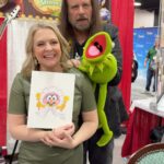 Melissa Joan Hart Instagram - Had some fun with #Kermit and @guyfgilchrist at #ChristmasCon. He gifted me a great Baby Animal drawing and I will treasure it!