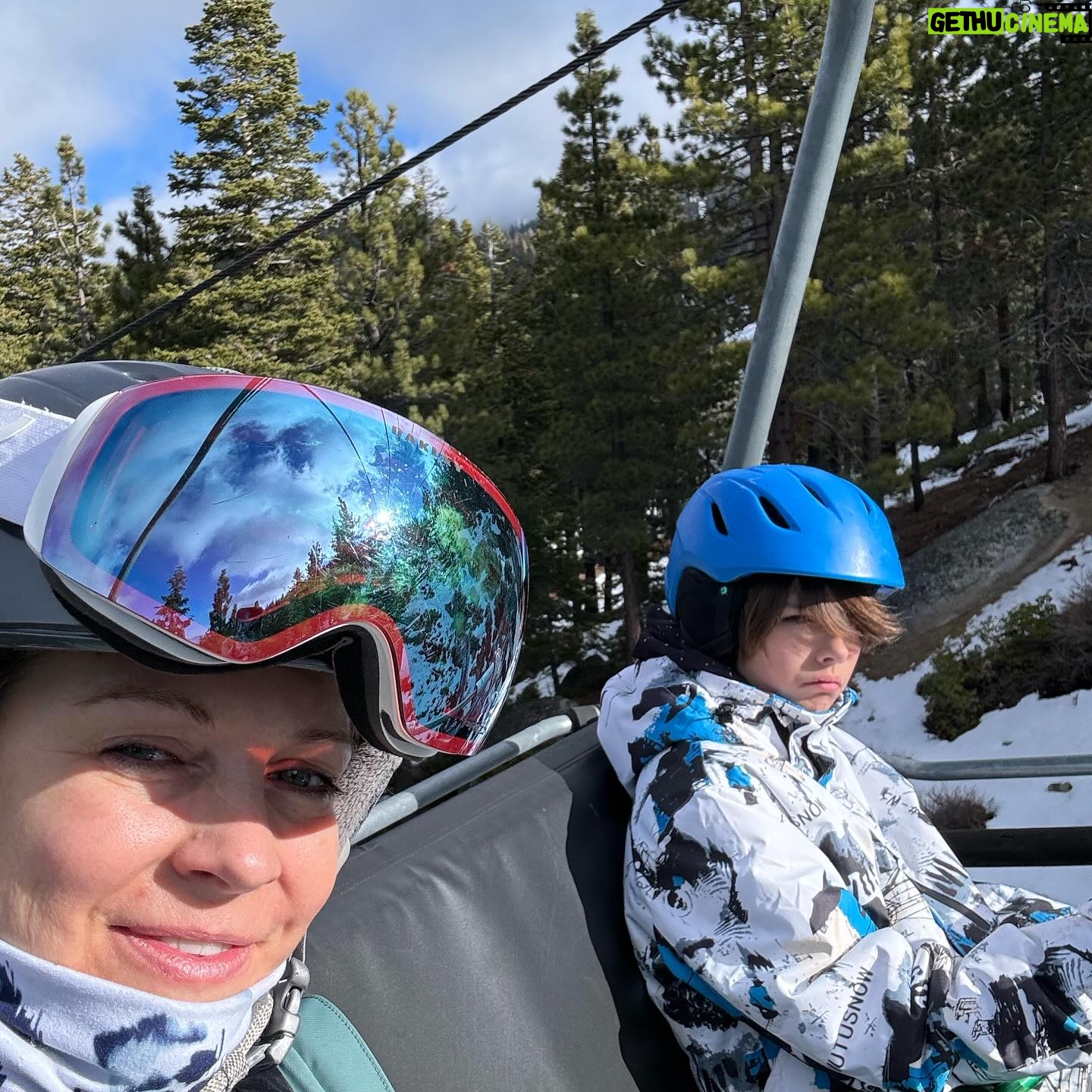 Melissa Joan Hart Instagram - My happy place with my best boys doing our fav thing! ⛷️