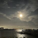 Melissa Ponzio Instagram - What a difference in just a few short hours…After the storm…from family down in Tampa. #FullMoon