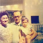 Melissa Ponzio Instagram - On Fathers Day I was showing @mystiebuice an old photo of my granddaddy Paul & my great grandmother Bubbie with me from when I was little in the family backyard…Mystie commented on the house, how cool it was to have a photo from back then…this morning I go out and find a gorgeous butterfly on the outdoor fireplace from the old photo 🦋🦋🦋 Made me happy 💙 Gives me a reminder to look up 💙