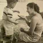 Melissa Ponzio Instagram - My grandmother Rose and my Pop as a young boy…it’s a beautiful gift to see some version of yourself in family #FamilyTree