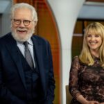 Melissa Rauch Instagram - Loved getting to talk all things #NightCourt with the wonderful #JohnLarroquette on @todayshow 💙 🧡 @nbc 📷 credit: @photonate