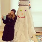 Melissa Rauch Instagram - When there’s zero chance of snow, but the kids want to build a snowman. ⛄️ ***I’m fully aware this dude is borderline terrifying… ❄️
