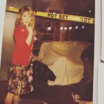 Melissa Rauch Instagram - Every heart expanding adventure begins with a single step. This was mine for @bigbangtheory_cbs 💛 My first episode. Or my first “step-isode” ~ if you will. The second pic is shortly after I joined the cast (I couldn’t believe I had my very own dressing room)! The friendships and memories that would build from these moments simply overwhelm me. 💛