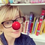 Melissa Rauch Instagram - Got my red nose on for #RedNoseDay – a campaign that raises money to end child poverty in America. Get your own red nose filter by going to bit.ly/DonateRedNoseDay and making a donation if you’re able to...such a fun way to get kids involved in this great cause. So happy to be working with @Walgreens to help keep kids healthy, safe and educated in this time of need. #NosesOn