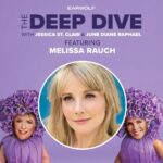 Melissa Rauch Instagram - Loved getting to have this special conversation on this gift of a podcast. I couldn’t adore the queens that are @stclairjessica and @junediane more and I’m obsessed with what they are doing over at The Deep Dive. Take a listen to hear us dive real deep into a discussion about friendship, infertility struggles and Jessica’s sisterly disappointment about my desire to dress like I stepped out of a garbage can. Listen wherever you podcast it up! 💜