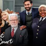 Melissa Rauch Instagram - I love this amazing cast: @just_lacretta @indiadebeaufort @ktalwalk #johnlarroquette , our incredible writers & fantastic crew so much…and can’t wait for you to see what we’ve been having a blast working on! 💙NightCourt is coming to @NBC and streaming next-day exclusively on @peacocktv 💙
