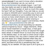 Melissa Rauch Instagram - 💛@oscarskidsireland is the heart & soul of #OscarsKids 💛 It’s run by Oscar’s parents, my dear friends & the most inspiring people I know, Lar & @yavannakeogh 💛 Please read above about the incredible work they’re doing to bring Oscar’s magic to children like beautiful Jack pictured here, who we’re sending so much love to. The Oscar’s Kids Ireland #OscarsKidsPJParty fundraiser is still open too & they have phenomenal prizes that you can win for your support. Please check it out by visiting Oscarkids.ie & donating whatever you’re able. Thank you so very much. 💛