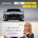 Melissa Rauch Instagram - Incredible news! @omaze is giving you the chance to win a brand-new, all-electric Audi RS E-Tron GT. Most amazing part? You’ll support @oscarskidsamerica in the work we’re doing to help fund vital pediatric cancer research via grants from CAF America! Enter through the link in our bio or head over to omaze.com/melissa for your chance to WIN. #omaze