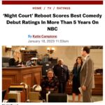 Melissa Rauch Instagram – THANK YOU from the bottom of my heart to everyone who watched #NightCourt last night! I love each and every one of you! What a dream it was to share it with you all. And cannot thank everyone who made this show enough….Our extremely gifted and hilarious writers led by the wonderful  #DanRubin, our off the charts awesome crew, the amazing directing queen who helmed last night’s episodes #PamFryman , my stellar team at #AfterJanuaryProductions and all the incredible people at @nbc and @warnerbrostv who believed in and guided this project, and of course our absolutely phenomenal cast! @just_lacretta @ktalwalk @indiadebeaufort #johnlarroquette So over the moon to welcome you all to our #NightCourt family! 💙