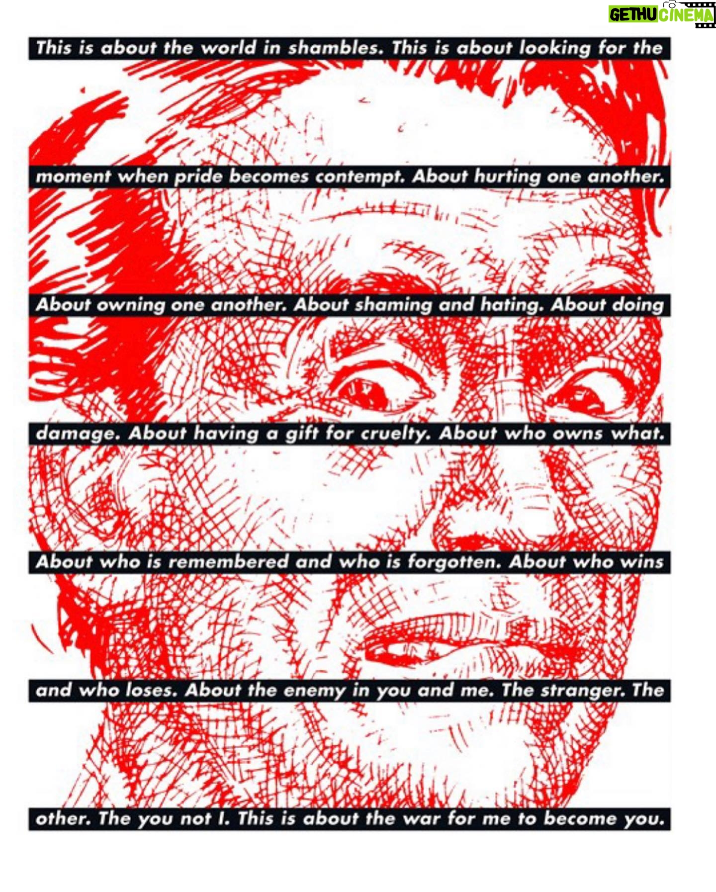 Melissa Roxburgh Instagram - One of my favorite artists @barbarakruger45 . This first one I saw at The Art Institute in Chicago. Chicago is a special place for me in general, I’d never heard of Barbara before but fell in love with it immediately :)