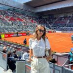 Melyssa Pinto Instagram - El plan de hoy me ha molado muuuucho! No me lo esperaba, nunca me ha llamado la atención el tenis, pero después de hoy y a pesar de no ganar el que esperaba que ganara, (por simple simpatía), porque no conocía a ninguno, ha empezado a gustarme jeje 🎾🫶🏼