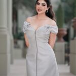 Merna Gamel Instagram - 🦋 Photografer @kisho_abubakr Dress @miabellathelabel Styled @sandragamil1 Jewelry @swarovski