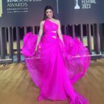 Merna Gamel Instagram - @cairodramafestival ✨✨🎀 Dress @samo_hagras Styled by @sandragamil1 Hairdresser @haithamdahab00 @jimmychoo
