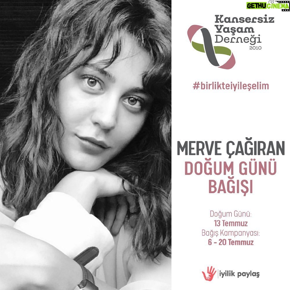 Merve Çağıran Instagram - Merhabalar, 13 Temmuz benim doğum günüm. Yeni yaşımın gelişi bu sene her zamankinden farklı olsun diliyorum. Sizlerden, iyilik yapıp birlikte iyileşmek için bana yardım etmenizi istiyorum. @iyilikpaylas platformu üzerinden @kansersizyasam için kampanya açıp doğum günümü bağışladım. Bana hediye olarak göndereceğiniz destekler sayesinde güldürebileceğimiz çocuklar için; şimdiden hepinize çok teşekkür ediyorum. Bağış linki Bio'mda. Sevgiler...🧡