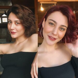 Merve Çağıran Instagram - Uzun süredir aklımda olan bir şeyi denedim ve saçlarımı Palette Deluxe şarap kızılı ile boyadım! Evde saç boyamanın bu kadar kolay olduğuna inanamadım. Ben yaptım, sen de Palette ile yapabilirsin ✨ Palette ile evde saç boyama challenge’ı başlatıyoruz! İstediğin Palette rengi ile saçlarını boya, rengini beni de mention’layarak #PaletteileYapabilirsin etiketiyle paylaş ve 1 yıllık saç boyası hediye edeceğim 10 kişiden biri ol 🎁 Kazananlar ✨🧡 @mrvefidanci @su_yesilimm @zuleyh_69 @yarendundaar @gamze_dgrkl @aluna_mom @nilgungulgul @mmarbledilemma @nizamays 👏🏻 Lütfen bana dm’den ulaşın 😘😘